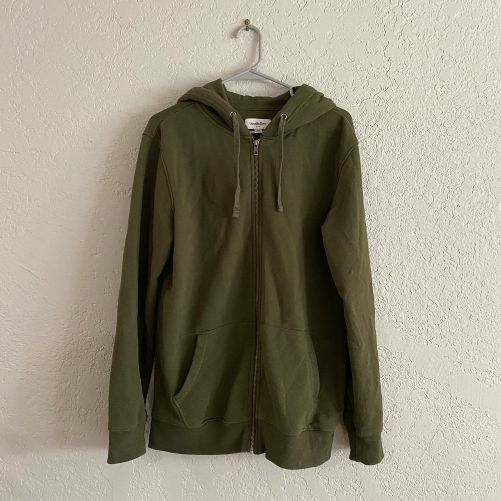 Green Goodfellow zip hoodie
